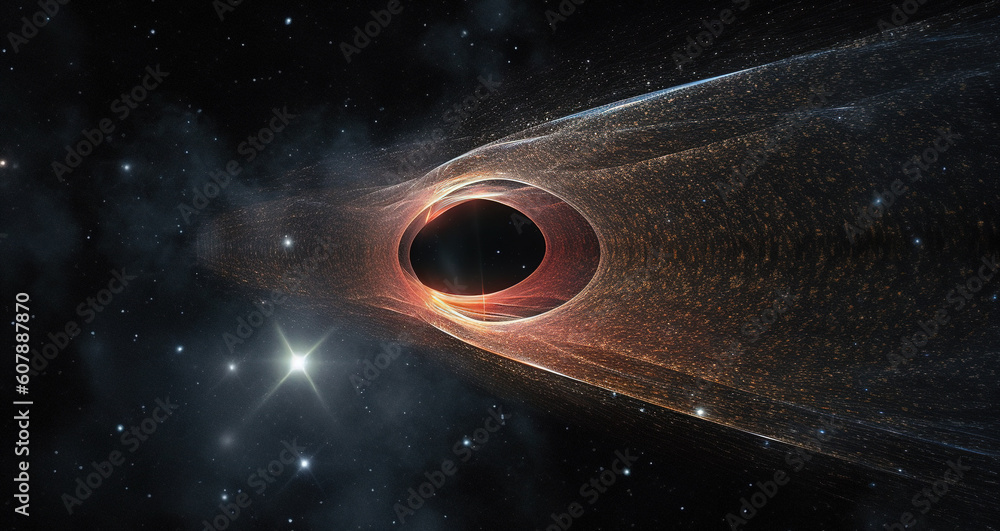 Tunnel or wormhole, tunnel that can connect one universe with another. Abstract speed tunnel warp in space, wormhole or black hole, scene of overcoming the temporary space in cosmos. Tunnel or wormhole, tunnel that can connect one universe with another. Abstract speed tunnel warp in space, wormhole or black hole, scene of overcoming the temporary space in cosmos.