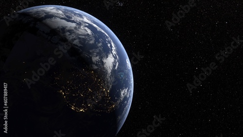 Obraz na płótnie Earth from space w salonie