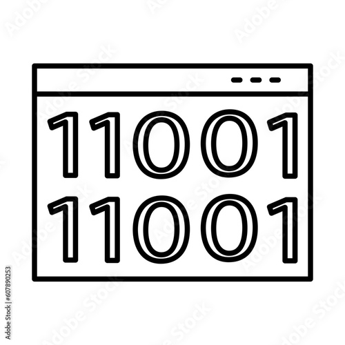 Binary Code Icon Design