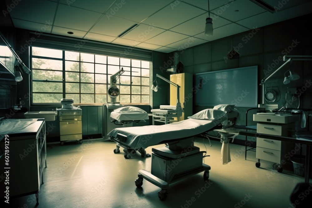 stock photo of mortuary room with stuff tools equipment AI Generated stock photo of mortuary room with stuff tools equipment AI Generated
