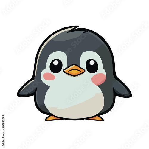 Penguin Icy antartic Icon Illustration
