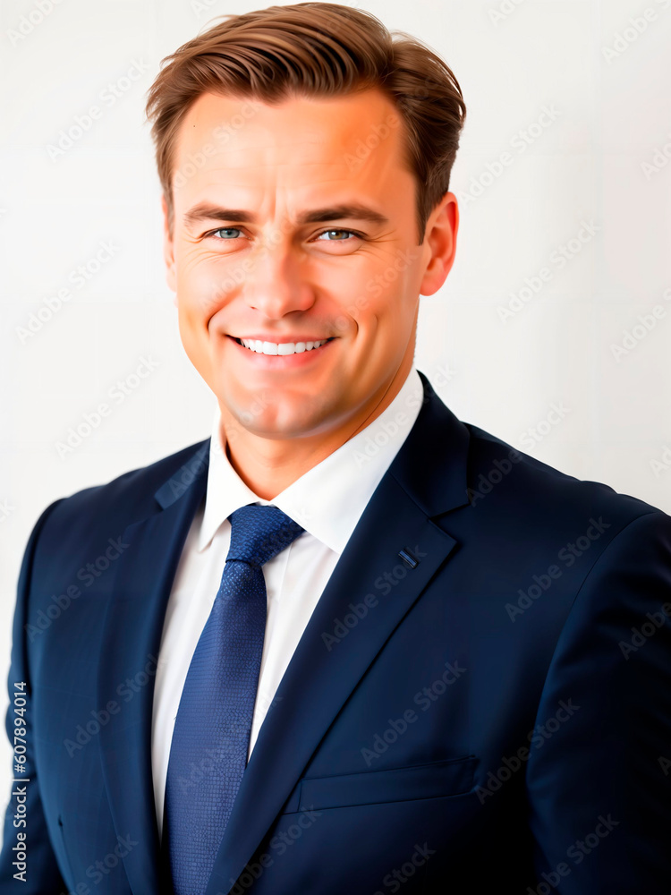 Businessman working in office. Generative AI Businessman working in office. Generative AI