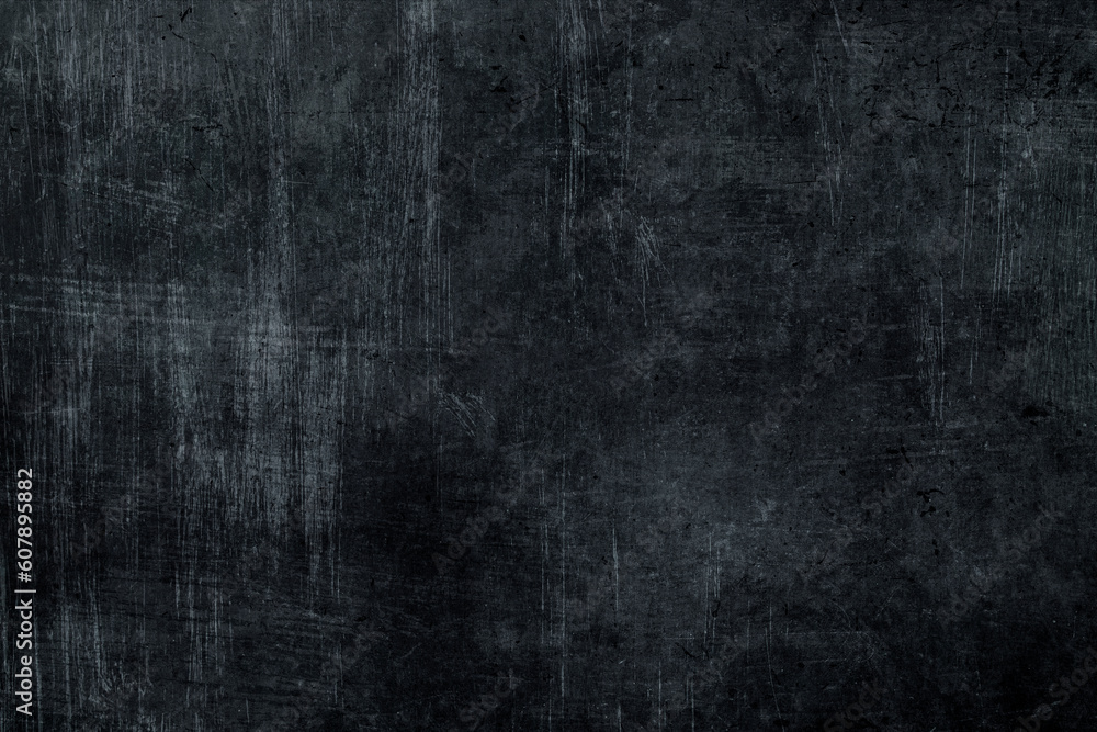 Black scraped metal sheet grunge backgorund