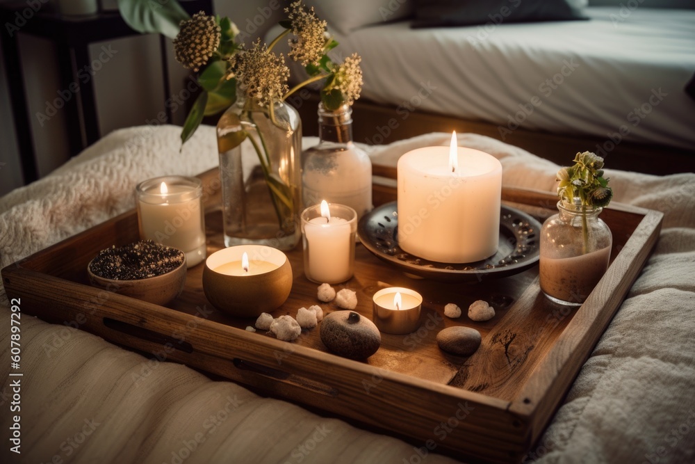 decorating the dorm room with stylish and modern dummies, pillows and accessories, created with generative ai decorating the dorm room with stylish and modern dummies, pillows and accessories, created with generative ai
