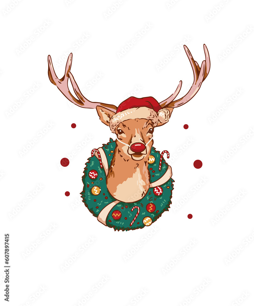 Oh deer It's Christmas! Gifts Fun Family Santa New Year