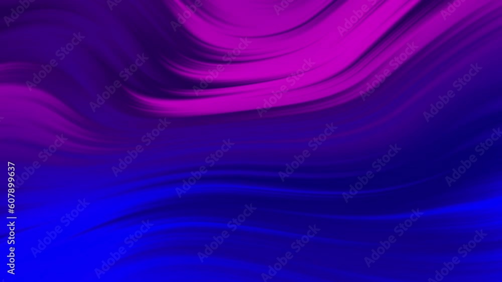 This motion graphics video shows a glowing dark animated gradient background with liquid movement on seamless loops.