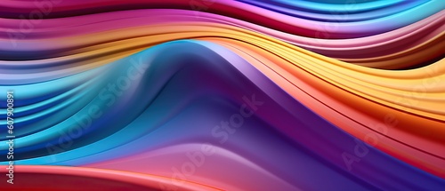 Bright Multicolored 3D Wave Background for presentation design. Suit for business, corporate, institution, party, festive, seminar, and talks