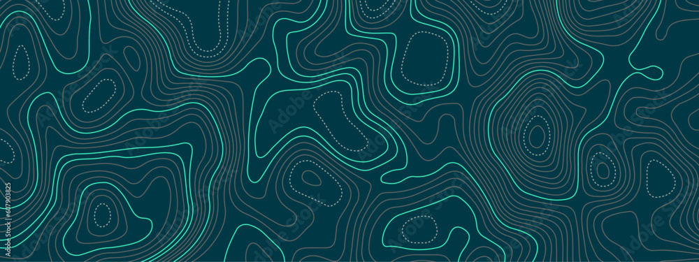 Abstract wave curved lines topographic contours map background. Abstract geographic wavy and curve grid lines map background. Abstract wave curved lines topographic contours map background. Abstract geographic wavy and curve grid lines map background.