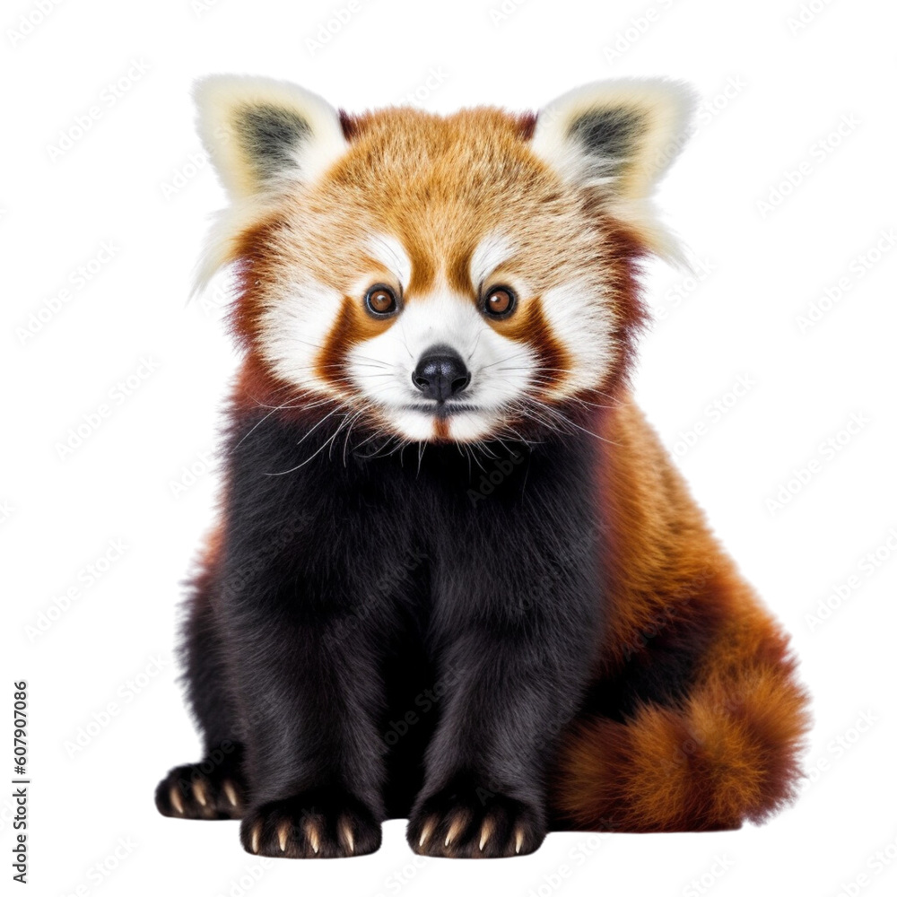 red panda. Isolate on transparent background, png red panda. Isolate on transparent background, png