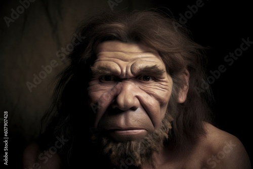 neanderthal prehistoric caveman, Generative AI