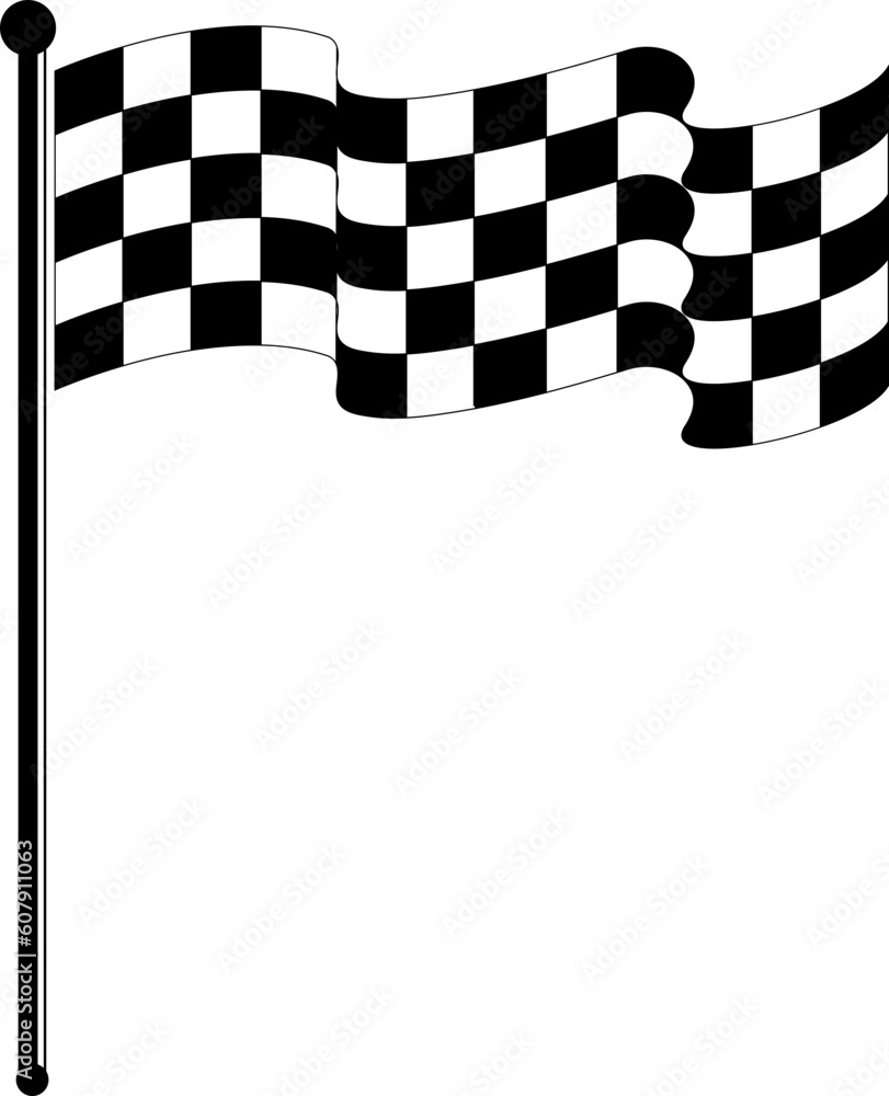 checkered racing flag Stock Vector | Adobe Stock