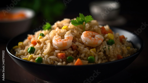 A Symphony of Flavors: Irresistible Shrimp Fried Rice, Packed with Succulent Goodness