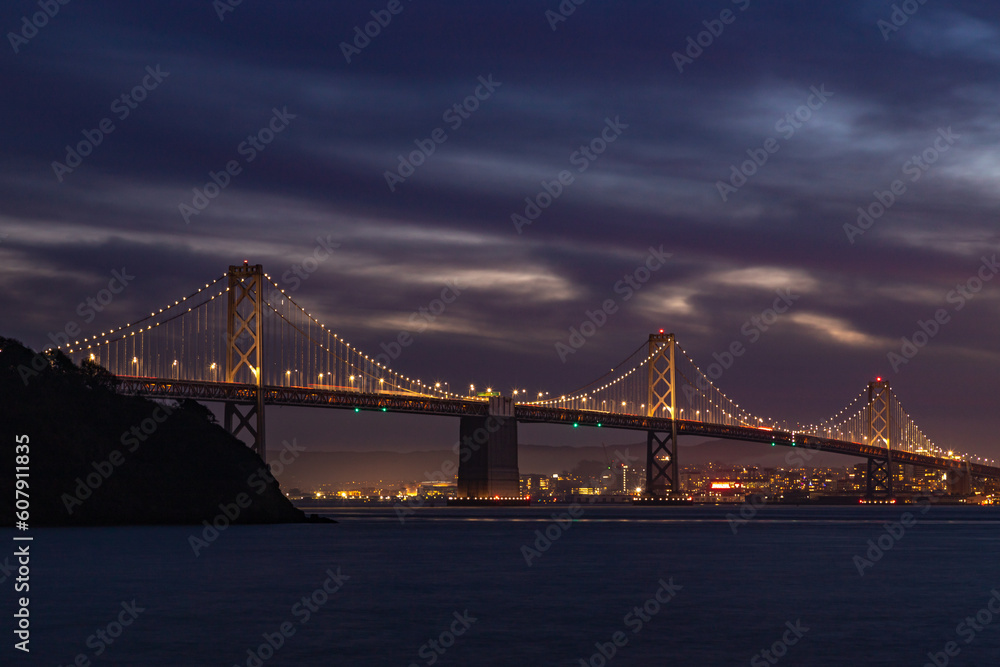 Obraz premium Oakland Bay Bridge at Night