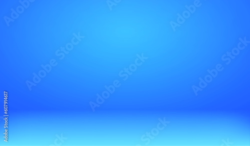 Light blue room background. Abstract empty studio. Horizontal bg. Soft scene for product. Simple 3d backdrop. Gradient table. Minimal texture blank wall and floor. Skyline mockup. Vector illustration