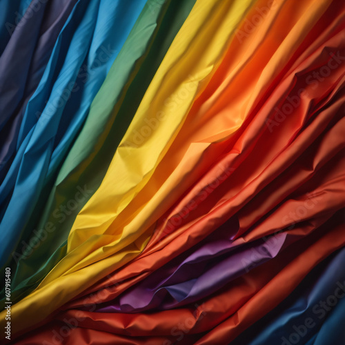 The rainbow flag created using generative