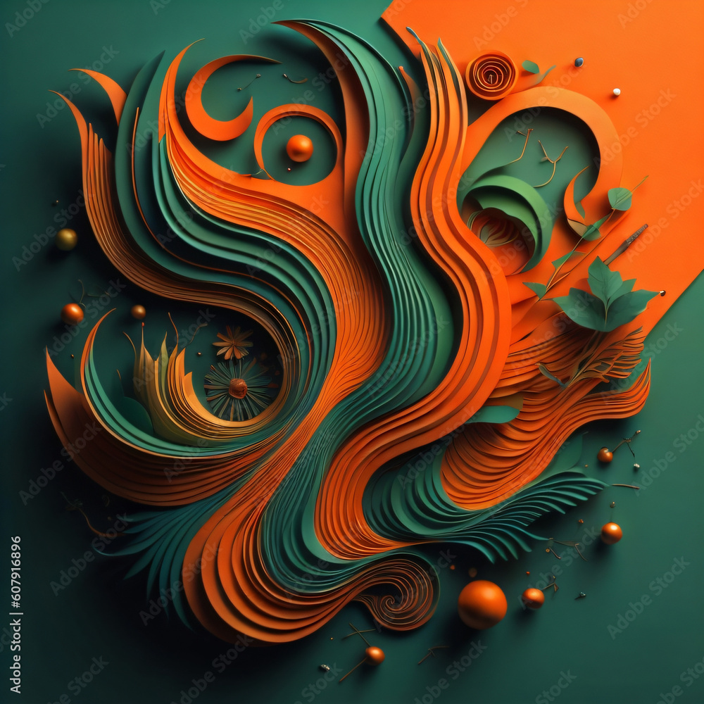 abstract background with swirls AI GENERATED 