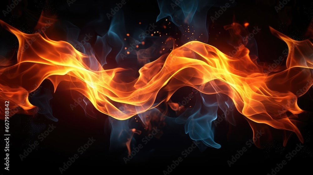 Fototapeta premium Flames and energy texture background