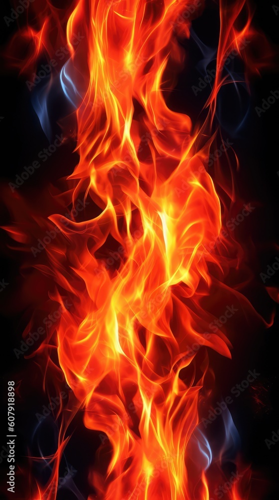 Flames and energy texture background