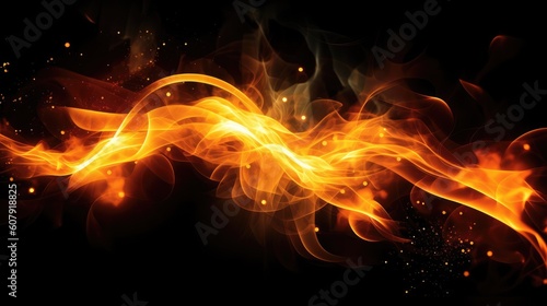 Flames and energy texture background