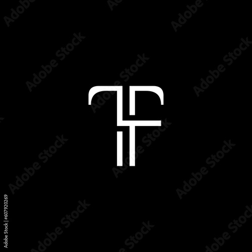 logo initials TF abstrack for bussines