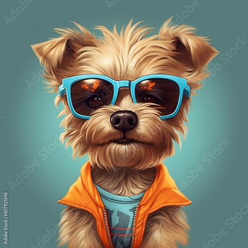 AI generated dog with sunglasses © Jonas