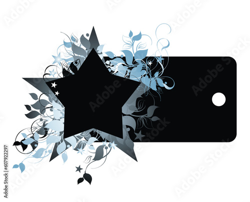 floral frame, this illustration may be usefull as designer work.