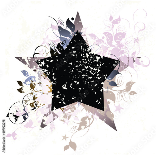 floral frame, this illustration may be usefull as designer work.