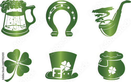 St. Patrick's Day icon set