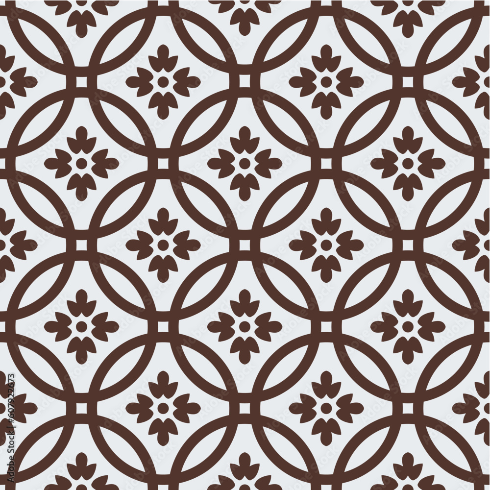 Vector illustration, seamless pattern with geometric elements.