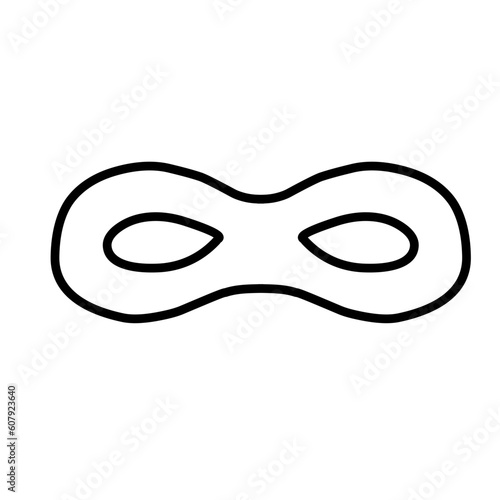 Super Hero Mask Outline