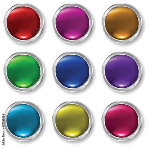 Free Download Glossy buttons in different colours - GFXLoad