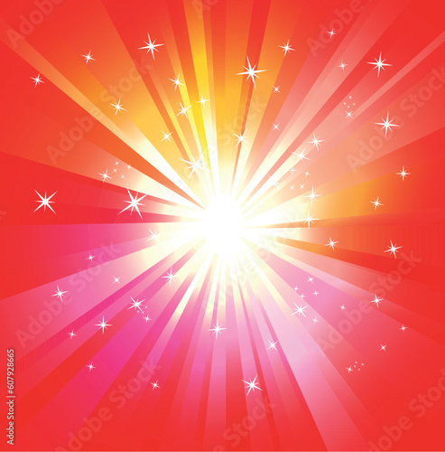 Magic Lights Explosion with a lot of colors