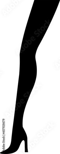 Woman leg draw
