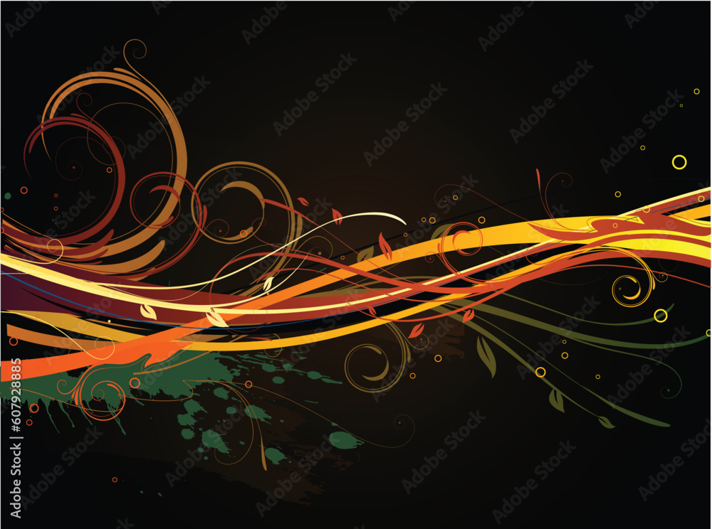 Vector illustration of Floral Decorative background Vector illustration of Floral Decorative background