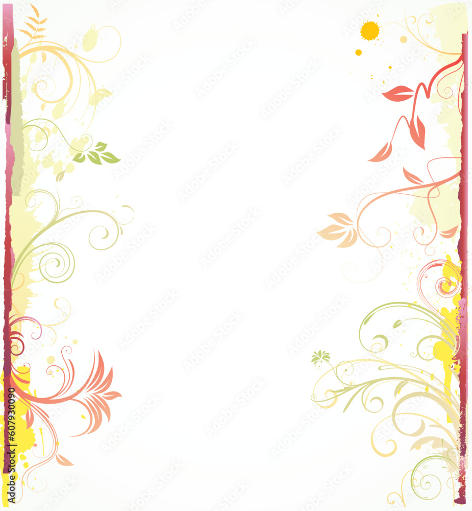Vector illustration of styled Floral Decorative background Vector illustration of styled Floral Decorative background