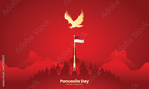 Pancasila Day Banner Hari Lahir Pancasila