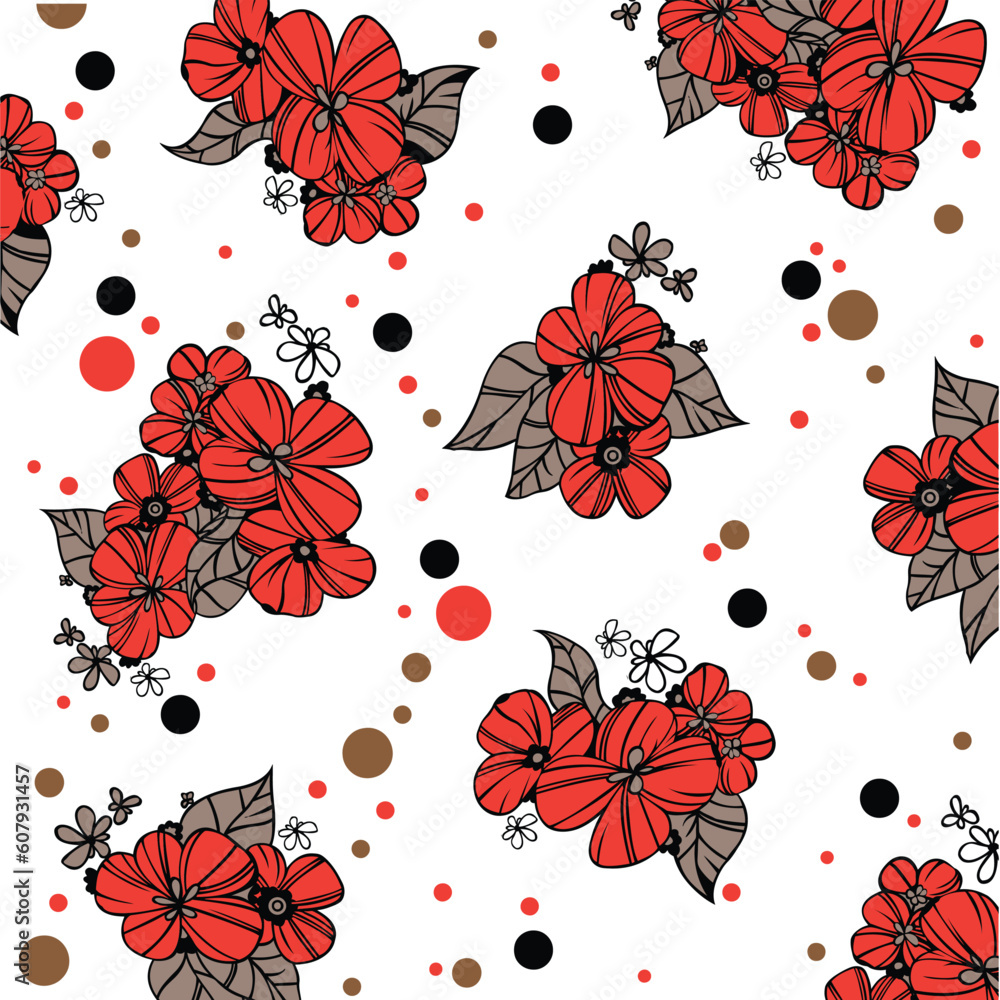 seamless flower design seamless flower design