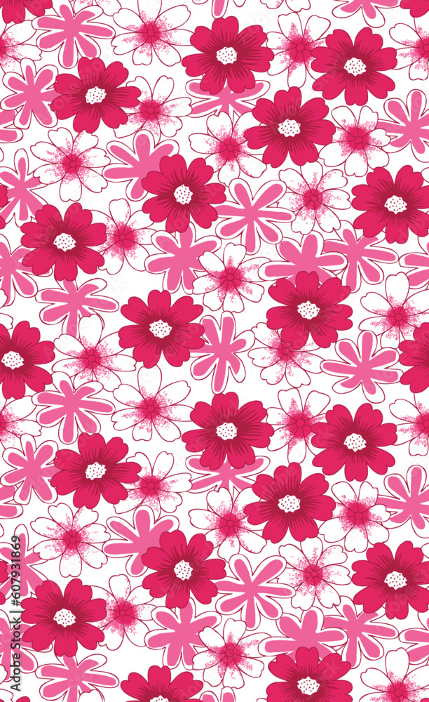Fototapeta premium seamless flower design