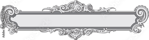 Ornate banner vector