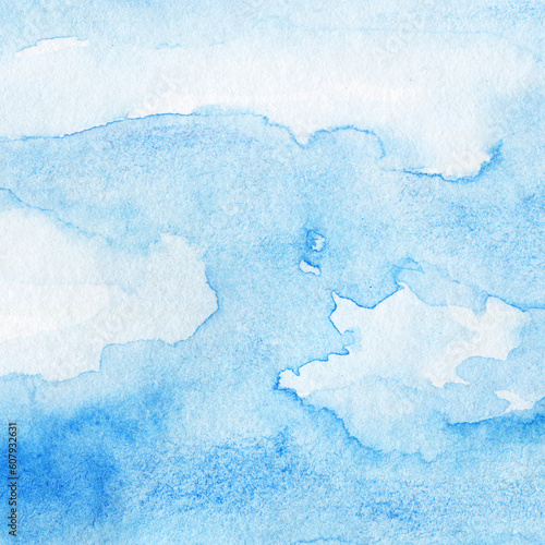 Hand Drawn Watercolor Sky