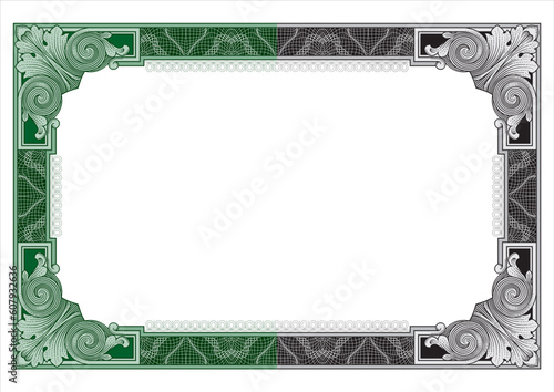 Secure design frame vector