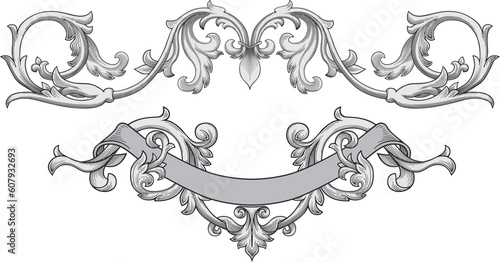 Ornate banner vector