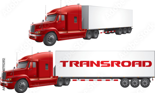 Haulage truck vector