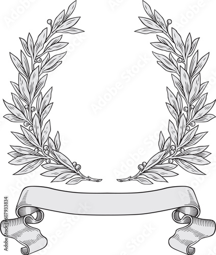 Laurel wreath vector