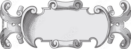 Coat of arms frame vector