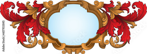 Coat of arms frame vector