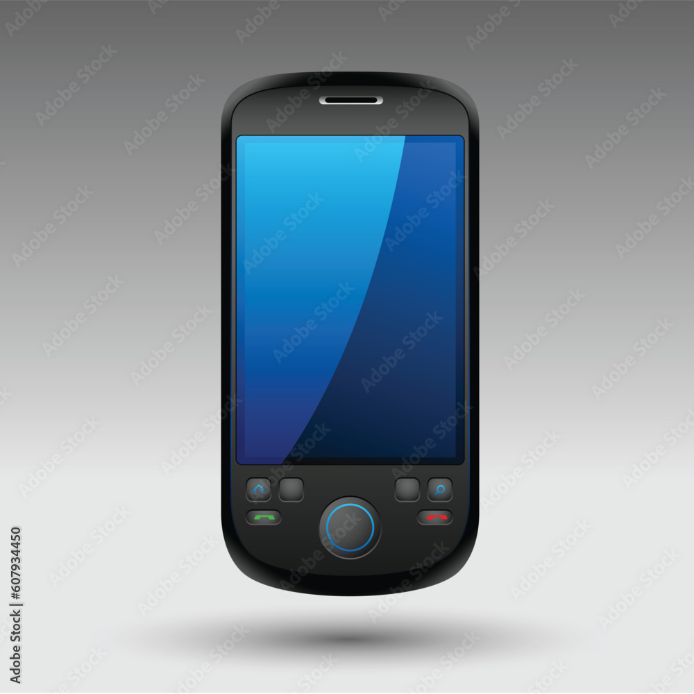 Mobile phone editable vector illustration Mobile phone editable vector illustration