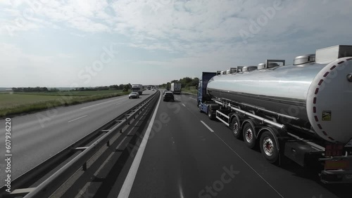 truck on the highway