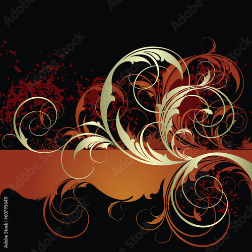 floral, this illustration may be usefull as designer work.