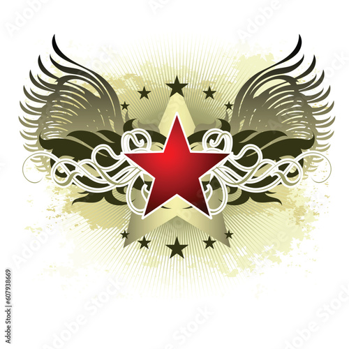 ornate banner, this illustration may be usefull as designer work.